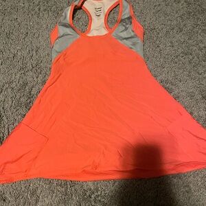 Zumba Fitness Orange and White Tank Top
